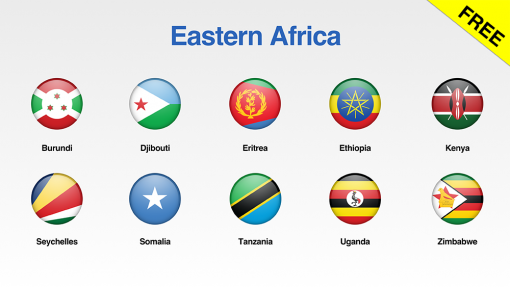 Eastern Africa Flags