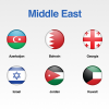 Middle East Flags Showcase