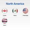 North America Flags