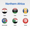 Northern Africa Flags