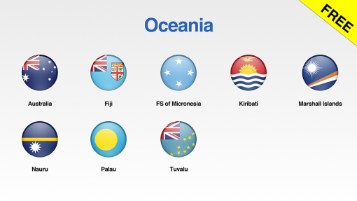 Oceania Flags Showcase