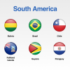 South America Flags Showcase
