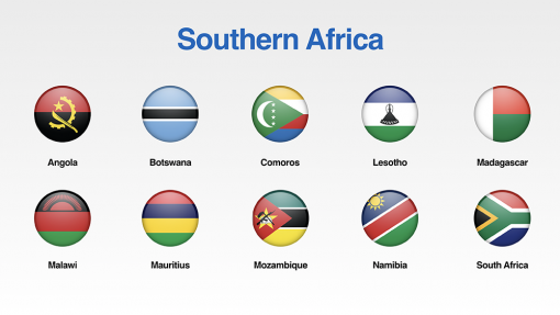 Southern Africa Flags