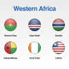 Western Africa Flags