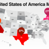 United States of America Map Template