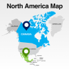 North America Map Template