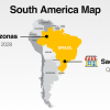South America Map Template