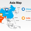 Asia Map Template