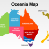 Oceania Map Template