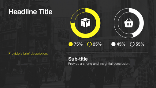 Data-Driven Pie Chart Templates